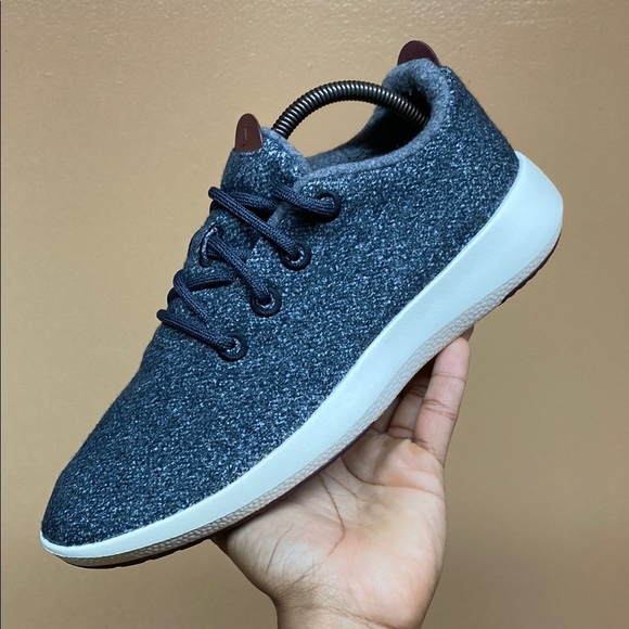 Allbirds Wool Runner Men’s Athletic Shoes “Dark Gray Cream” - Picture 11 of 16